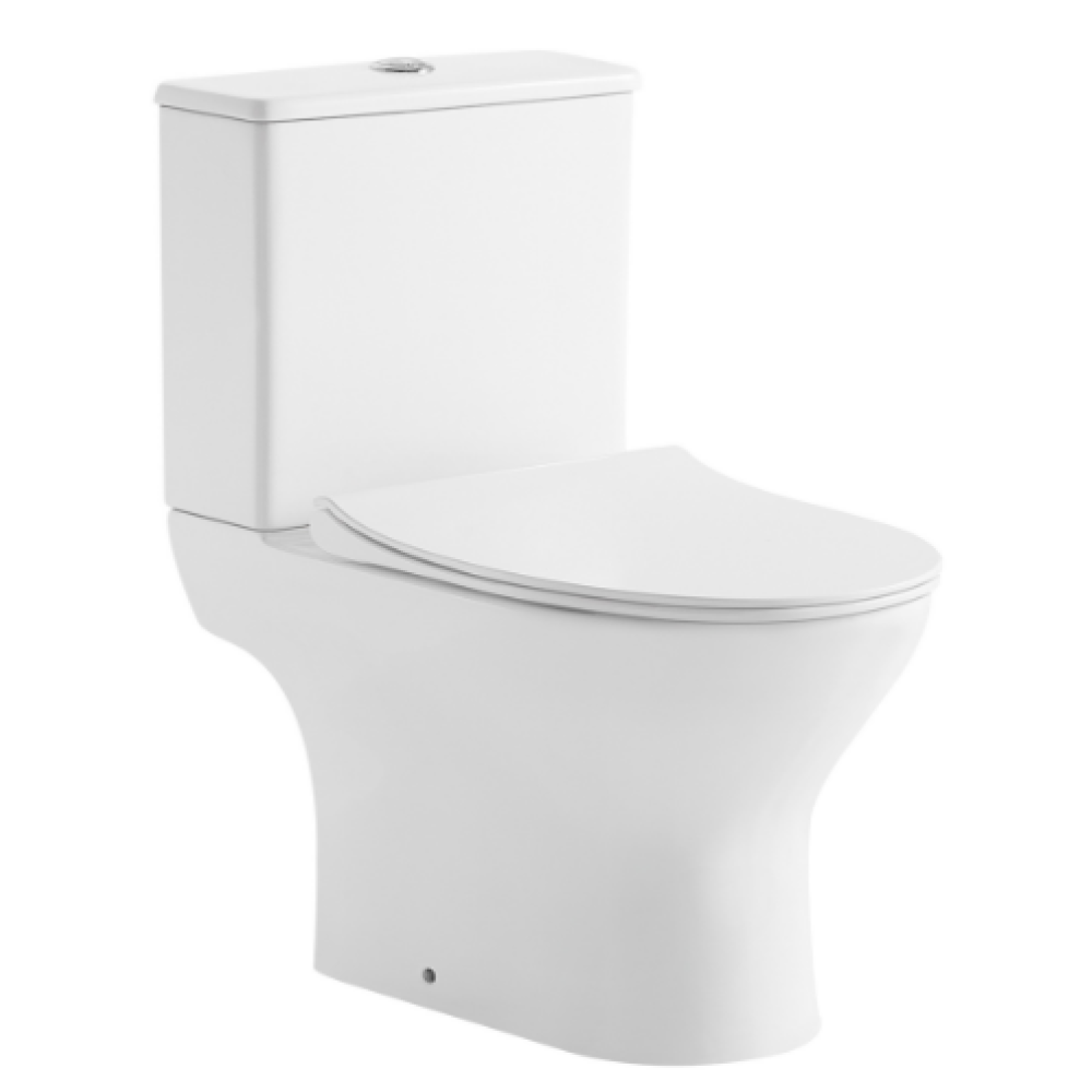 Унитаз компакт Ravak WC CONCEPT SLIM Combi RimOff  с сидением дюропласт soft-close, RKUM100010