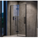Душевые двери Ravak Cool COSD2-110 Transparent, Чёрный, безопасное стекло, X0VVDC300Z1