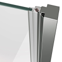 Душові двері Ravak Cool COSD2-110 Transparent, Хром, безпечне скло, X0VVDCA00Z1