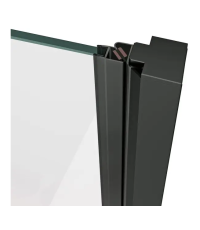Душевые двери Ravak Cool COSD 1- 80 Transparent, Чёрный, безопасное стекло, X0VV40300Z1