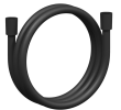 Душевой шланг для душа пластиковий 150 см Ravak SatinFlex EasyTwist, Black Matt 913.22BLМ X07P671