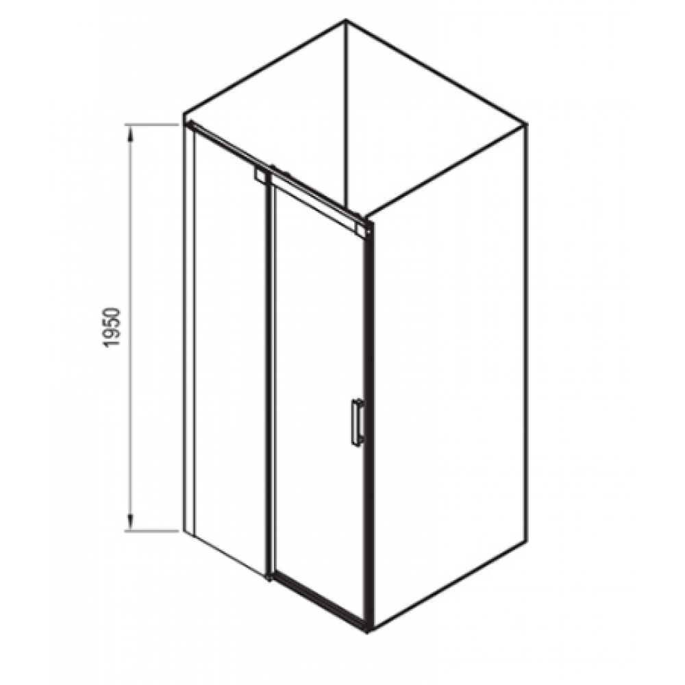  Душові двері Ravak Matrix MSD2-120 L сатин+Transparent, 0WLG0U00Z1
