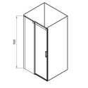  Душові двері Ravak Matrix MSD2-120 L сатин+Transparent, 0WLG0U00Z1