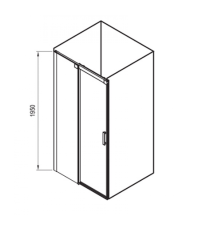 Душові двері Ravak Matrix MSD2-120 L сатин+Transparent, 0WLG0U00Z1