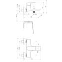 Настенный смеситель для ванны Ravak Plan, X070508