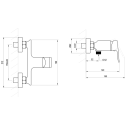 Настенный смеситель для душа Ravak Plan, X070509