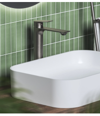 Смеситель  для умывальника Ravak Plan PN 014.00, без открывания стока Графит, X070653