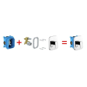 Смеситель скрытого монтажа Ravak 10* без переключателя для R-box TD 066.00, X070071