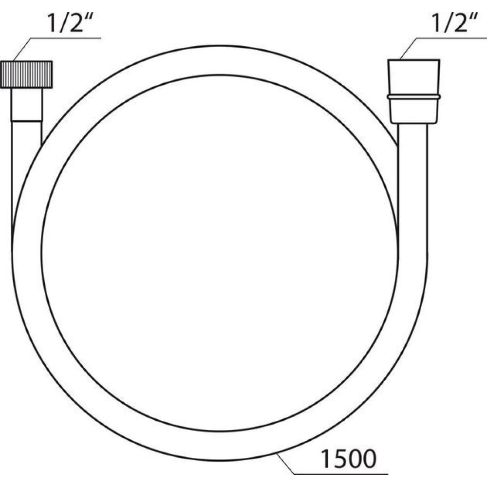 Душевой шланг для душа пластиковый SatinFlex 150 см Ravak 913.00, X07P176