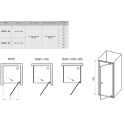  Душові двері Ravak PIVOT PDOP1-90, чорний + TRANSPARENT, 03G70300Z1