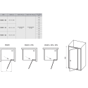 Душевые двери Ravak PIVOT PDOP2 - 100 черный + TRANSPARENT, 03GA0300Z1