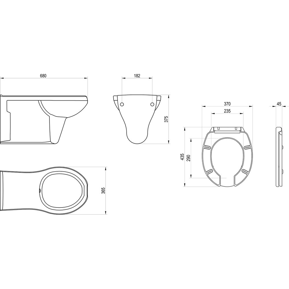 Подвесной унитаз Ravak WC Safe RimOff X01930 для людей с ограниченными физ. возможностями, без ободка