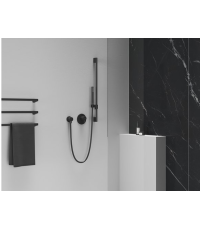 Душевой шланг для душа пластиковий 150 см Ravak SatinFlex EasyTwist, Black Matt 913.22BLМ X07P671