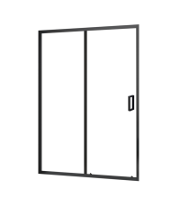Душевая дверь Ravak SLDP2-120 Чёрный Матовый+transparent RKUC500033