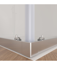 Душова кабіна квадратна Ravak SLRV2-90 Transparent, алюміній, безпечне скло, RKUC500028