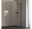 Нерухома стінка Ravak Walk-In Air Wall 120 + Тримач Walk In W SET-90 Wall/Corner чорний, безпечне скло, GW9WG0300Z1C+GWD010003018