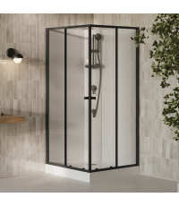 Душевой Бокс Квадратный Ravak X-Point Slim BOXSRV2 90x90 Transparent, алюминий, безопасное стекло, X82277311Z1F