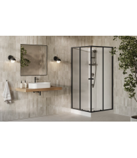 Душевой Бокс Квадратный Ravak X-Point Slim BOXSRV2 90x90 Transparent, алюминий, безопасное стекло, X82277311Z1F