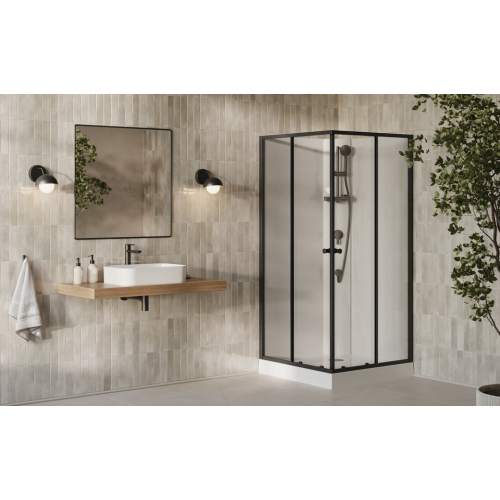 Душевой Бокс Квадратный Ravak X-Point Slim BOXSRV2 90x90 Transparent, алюминий, безопасное стекло, X82277311Z1F