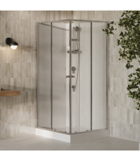 Душевой Бокс Квадратный Ravak X-Point Slim BOXSRV2 90x90 Transparent, алюминий, безопасное стекло, X8F277C11Z1F