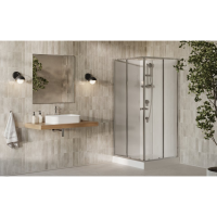 Душевой Бокс Квадратный Ravak X-Point Slim BOXSRV2 90x90 Transparent, алюминий, безопасное стекло, X8F277C11Z1F