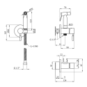 Смеситель для биде картридж Rosa classic 8403-01 смеситель с бидеткой