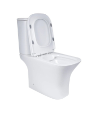 Унітаз компакт Rosa Classic білий із сидінням дюропласт soft-close, R-1215A