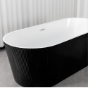 Акрилова Окремостояча ванна  Rosa 170x75x58 Чорна матова MS-03-B
