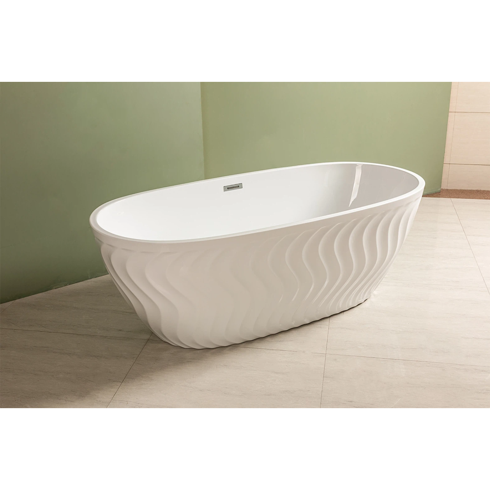 Акриловая Отдельностоящая ванна Rosa 170x80x58 MS-20