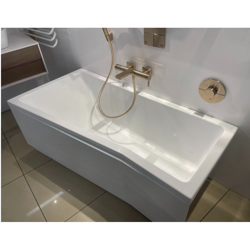 Асимметричная ванна BEHAPPY II 150x75 R с панелью C991000000+CZ99100A00+B21200000N+CY94000000 (выставочный образец, повреждена упаковка)