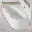 Панель для ванной CHROME 160x105 L, CZA5100A00