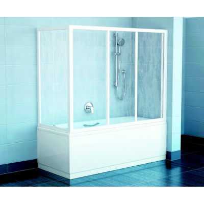 Боковая стенка для ванной Ravak SUPERNOVA APSV-80 Grape, белый профиль, стекло, 95040102ZG