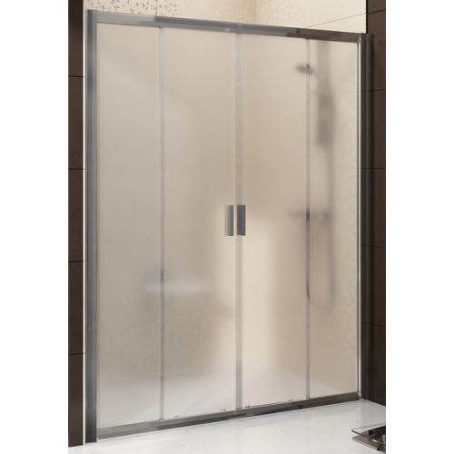 Душові двері Ravak BLIX BLDP 4 - 140 Transparent, полірований алюміній, безпечне скло, 0YVM0C0