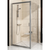 Стінка для душової кабінки Ravak BLIX BLPS - 90 Grape, полірований алюміній, скло, 9BH70C00ZG