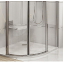 Кутова душова кабіна Ravak CHROME CSKK 4 - 80 Transparent, полірований алюміній, безпечне скло