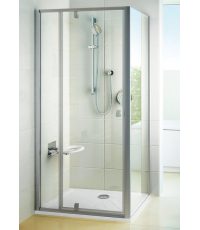 Душевые двери Ravak PIVOT PDOP 2 - 100 Transparent, белый профиль, безопасное стекло, 03GA0100Z1