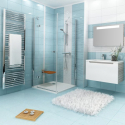 Стінка для душової кабінки Ravak SMARTLINE SMPS - 80 R Transparent, фурнітура хром, безпечне скло