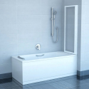 Шторы для ванны Ravak VS2 - 105 TRANSPARENT белый профиль, 796M0100Z1