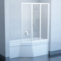 Шторы для ванны Ravak VS3 - 100 RAIN белый профиль, 795P010041
