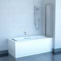 Шторы для ванны Ravak VS3 - 115 RAIN белый профиль, 795S010041