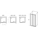 Душові двері Ravak Supernova ASDP3-110 198 Сатин TRANSPARENT 00VD0UR2Z1