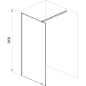  Душевая стенка Ravak Walk In Wall-160 v.200 Полир. алюм. Transparent GW9WS0C00Z1