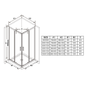  Душевая дверь Ravak  BLSRV2K-100 Полир.алюм. TRANSPARENT X1XMA0C00Z1