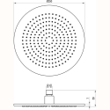 Верхний душ Ravak 980.20BLM 250мм X07P675