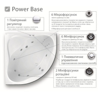 Гидромассажная система Ravak Power Base, хром, PB0001