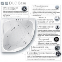 Гидромассажная система Duo Base, хром, DB0001