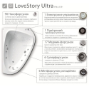 Гидромассажная система LoveStory Ultra, хром, LSU001